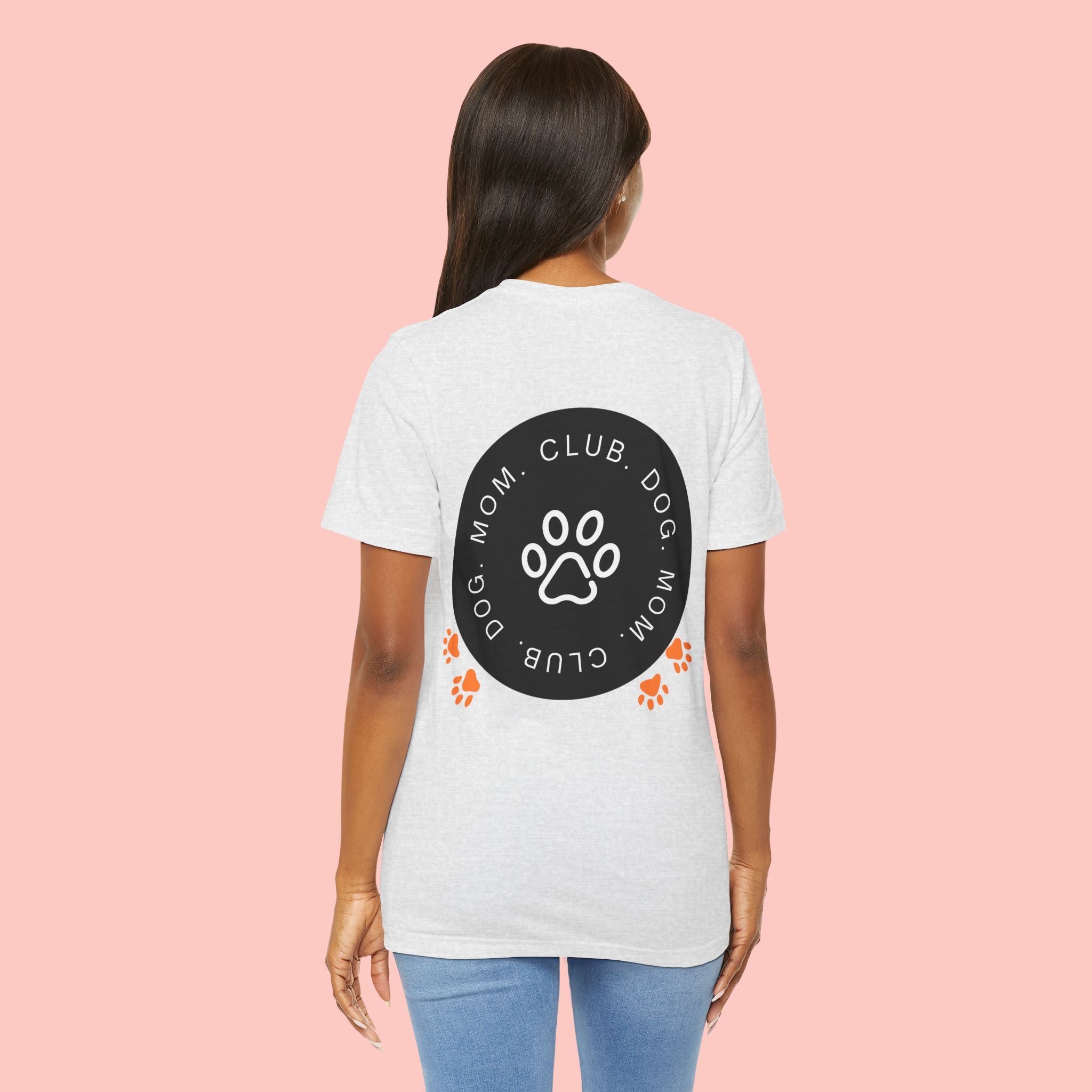 Dog Mom Club T-Shirt — Paw Print Graphic Tee for Pet Lovers