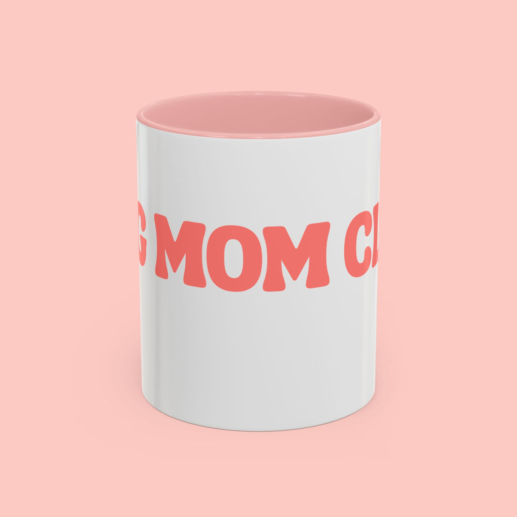 Mom Club Coffee Mug — Cute Paw Print Accent Mug for Dog Moms (11/15 oz)
