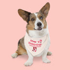 Mom's Shadow Pet Bandana Collar - Cute Pink Paw Print Dog Scarf