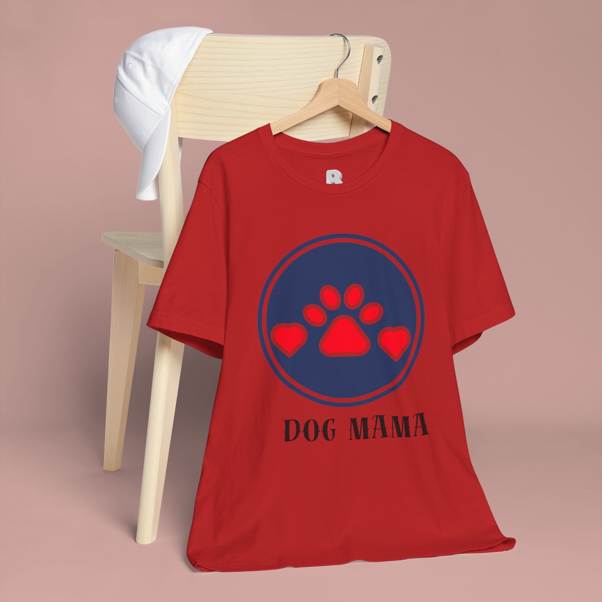 Dog Mama T-Shirt — Cute Paw & Heart Graphic Tee for Dog Lovers