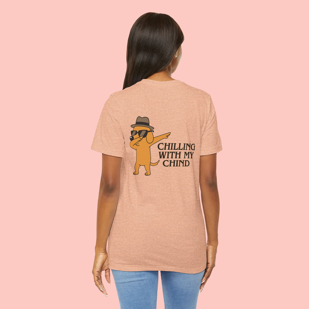 Chilling With My Chind Tee — Funny Dab Cat Graphic T-Shirt