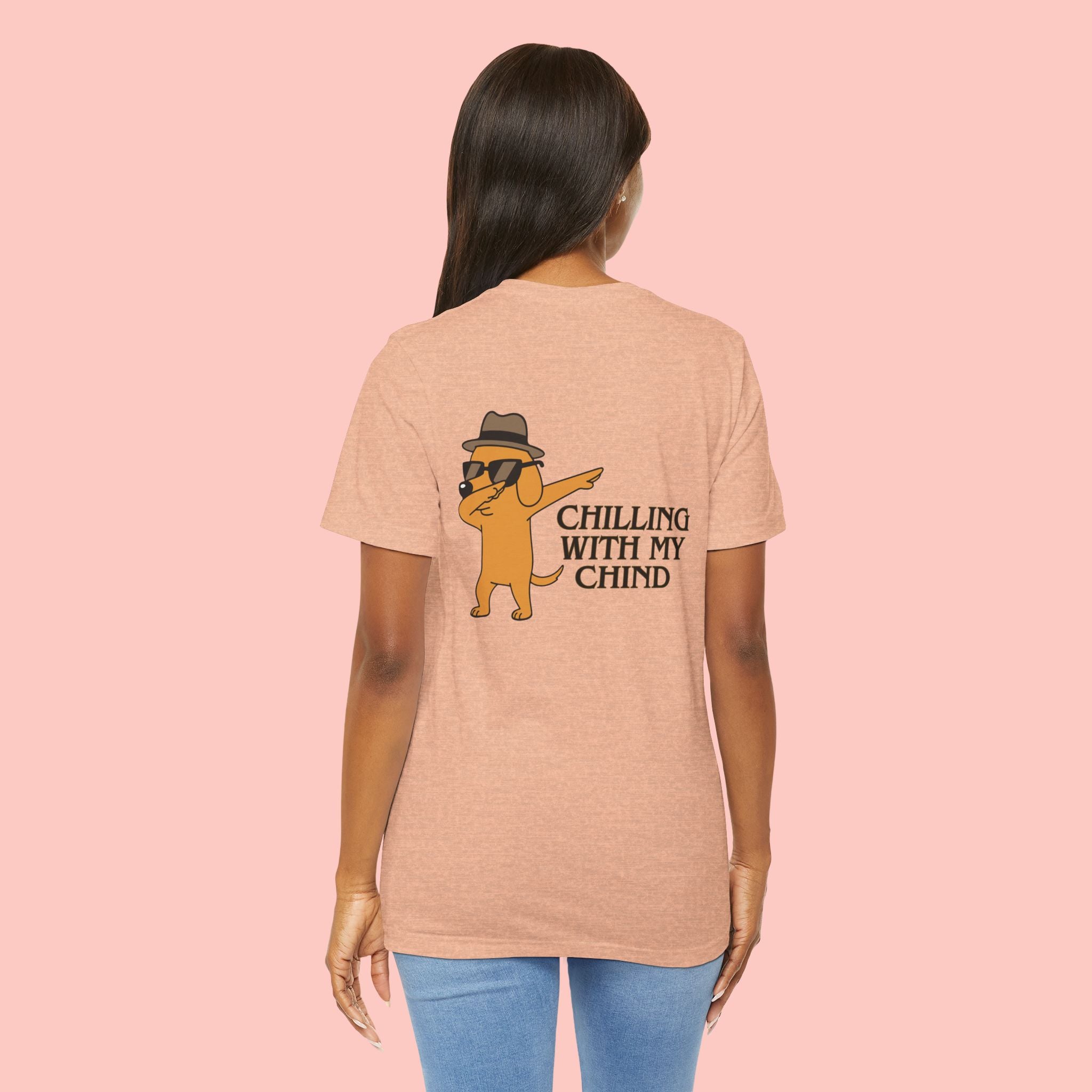 Chilling With My Chind Tee — Funny Dab Cat Graphic T-Shirt