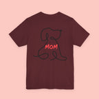 Mom Dog Line Art Tee — Mother's Day Pet Mom T‑Shirt