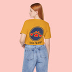 Dog Mama Tee - Paw Print Heart Graphic Short Sleeve Shirt