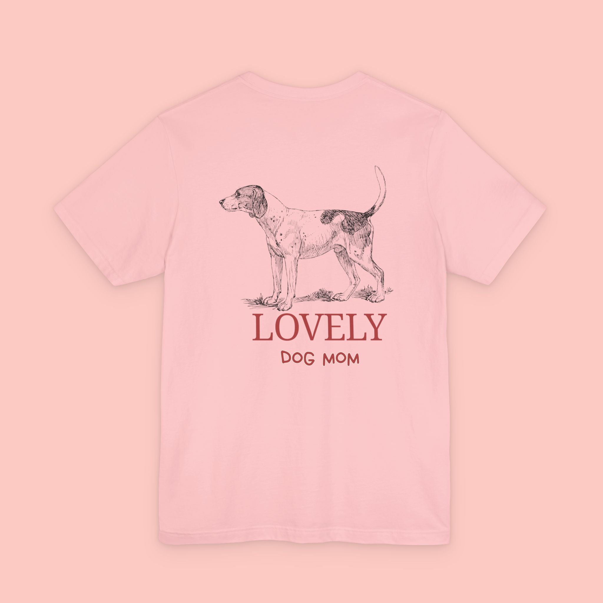 Lovely Dog Mom T-Shirt — Vintage Hunting Dog Illustration