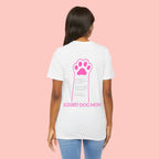 Blessed Dog Mom T-Shirt — Pink Paw Graphic Dog Lover Tee