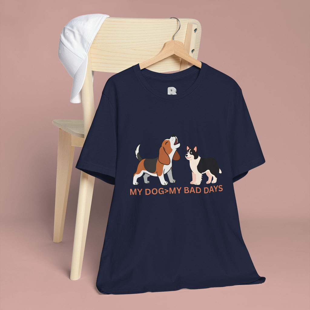 My Dog > My Bad Days T‑Shirt — Cute Beagle & Corgi Graphic Tee for Dog Lovers