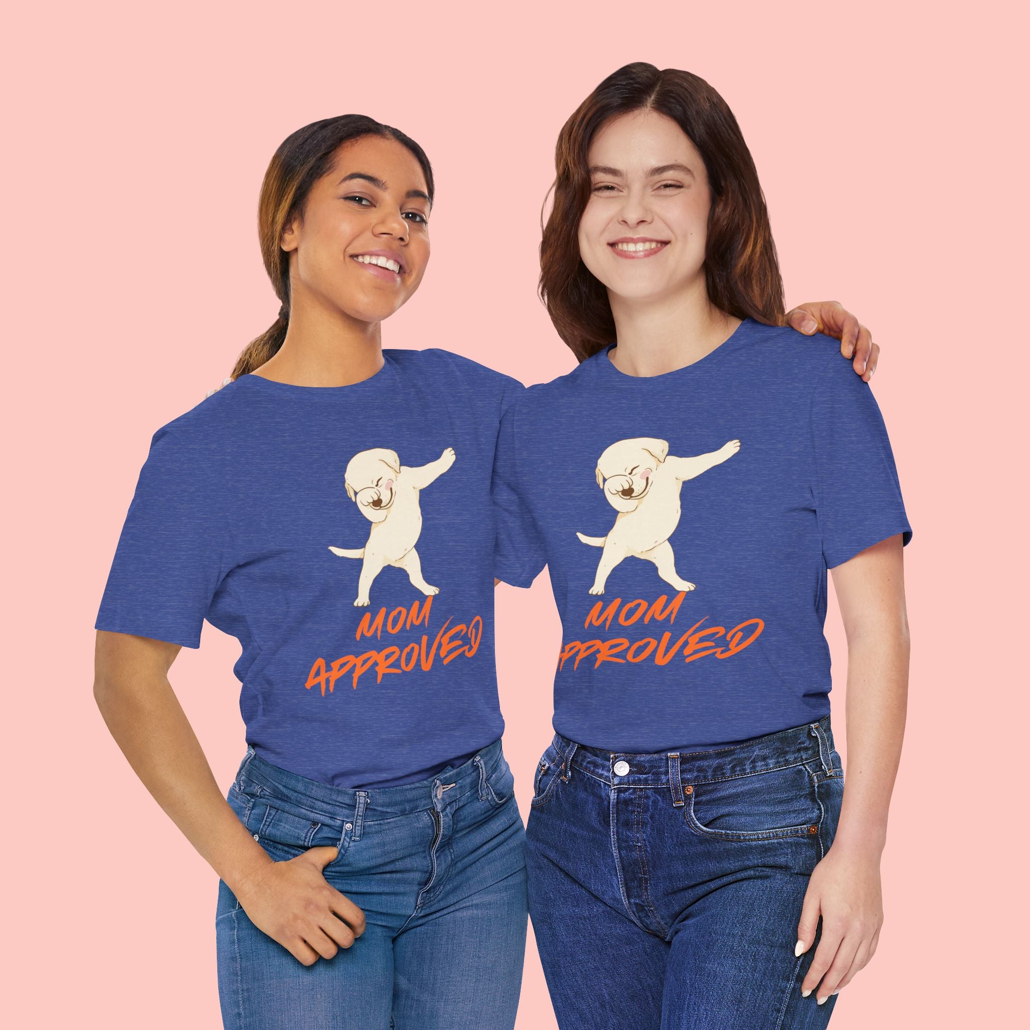 Mom Approved Tee — Dab Dog Graphic T‑Shirt