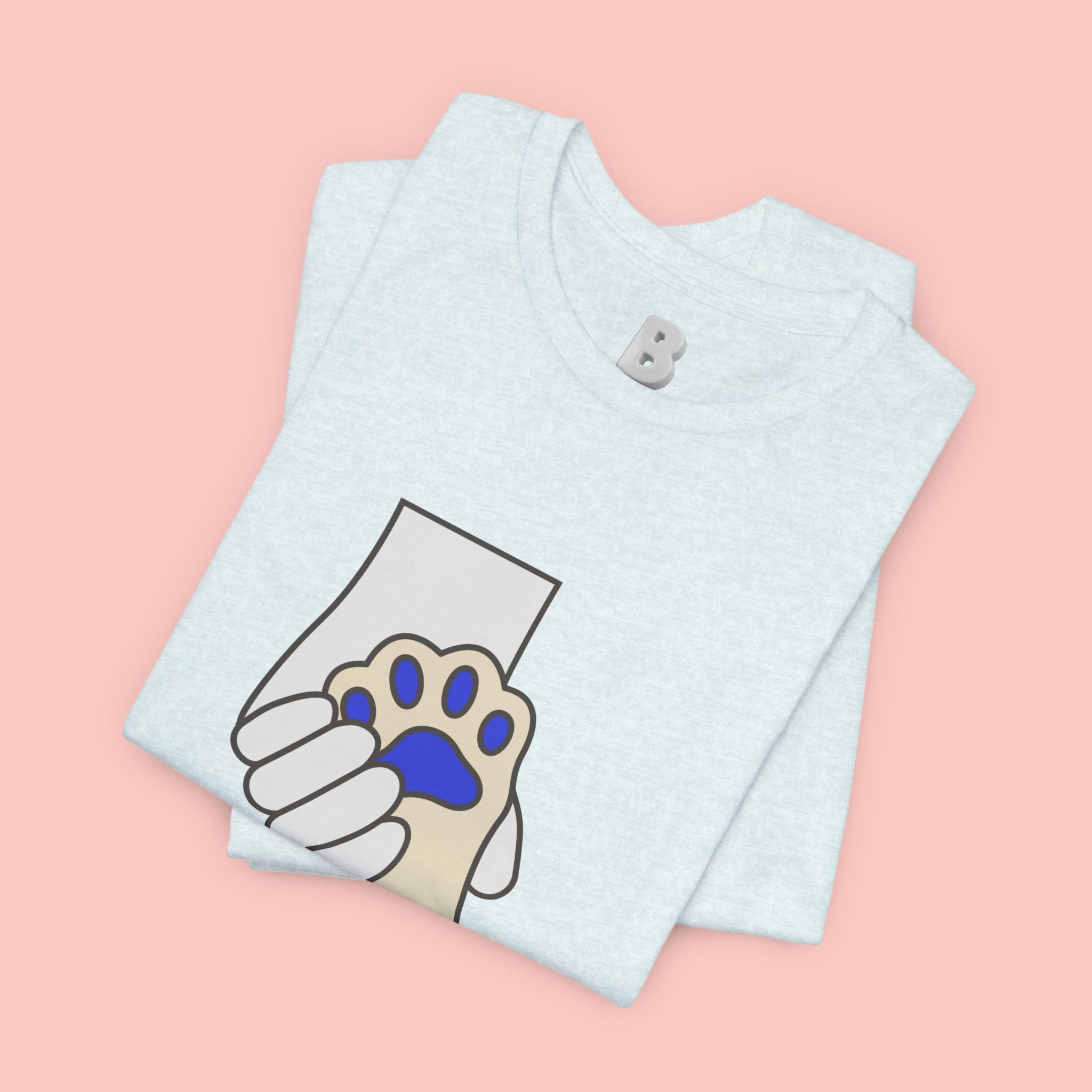 Dog Lover T-Shirt — "Love with my dog." Paw Print Graphic