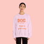 Dog Mama Crewneck Sweatshirt — Customizable “Dog Mama” Graphic