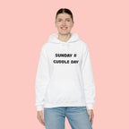 Cuddle Day Hoodie — “Sunday = Cuddle Day” Cozy Pullover