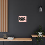 Dog Mama Pink Canvas Wall Art — Heart Pet Mom Decor