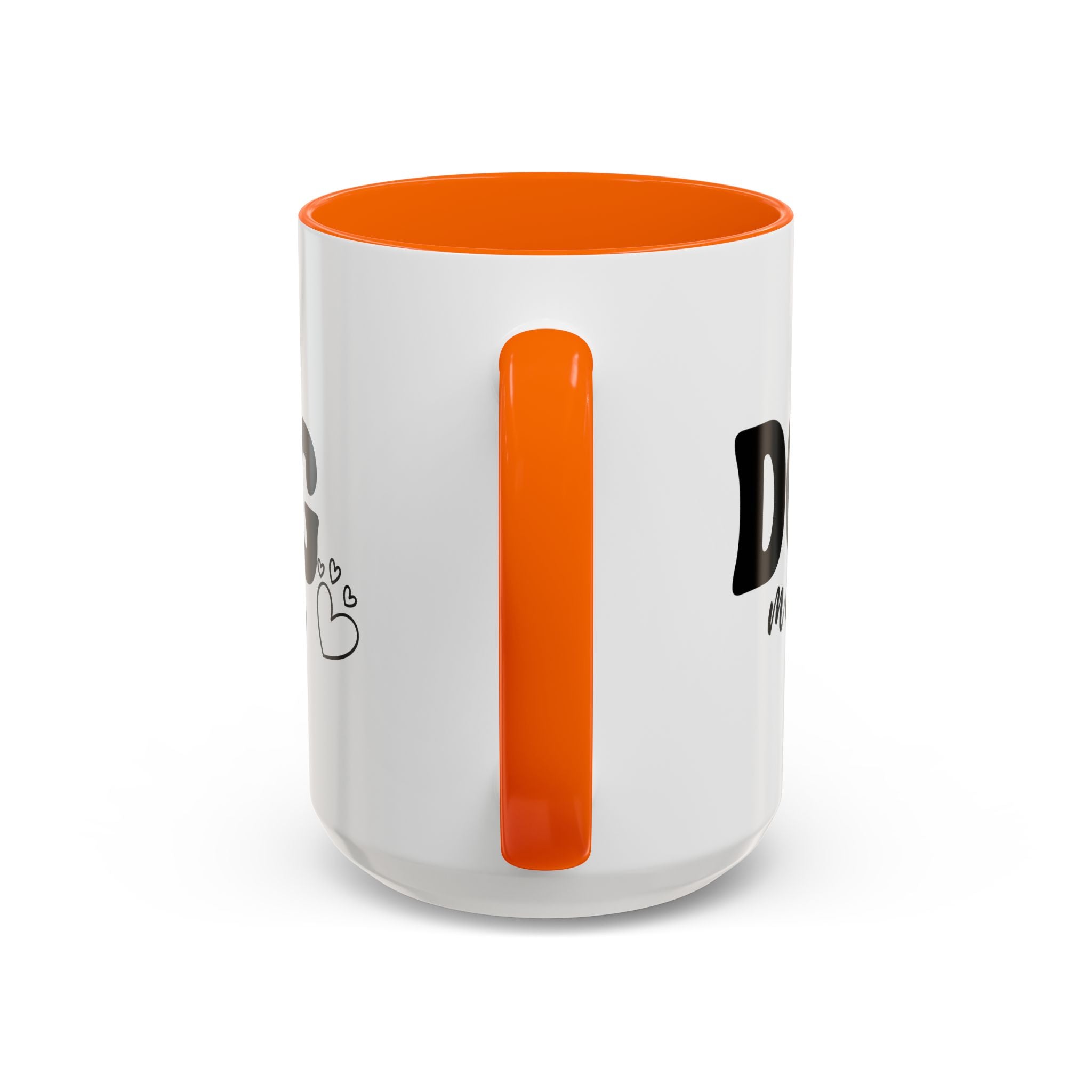 Dog Mama Accent Coffee Mug — Cute Black & White Pet Lover Gift (11/15oz)