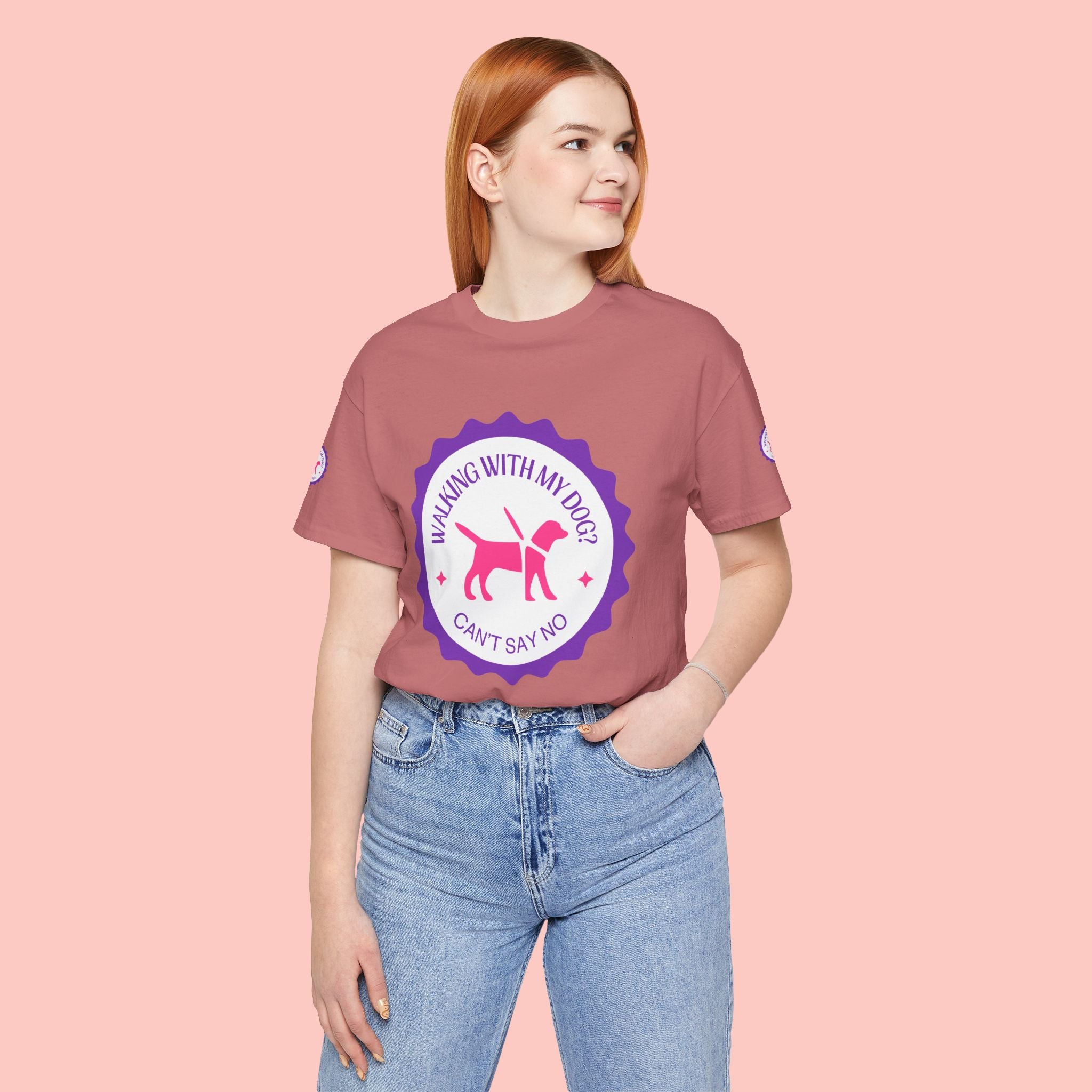 Walking With My Dogs T‑Shirt — "Can't Say No" Dog Lover Tee