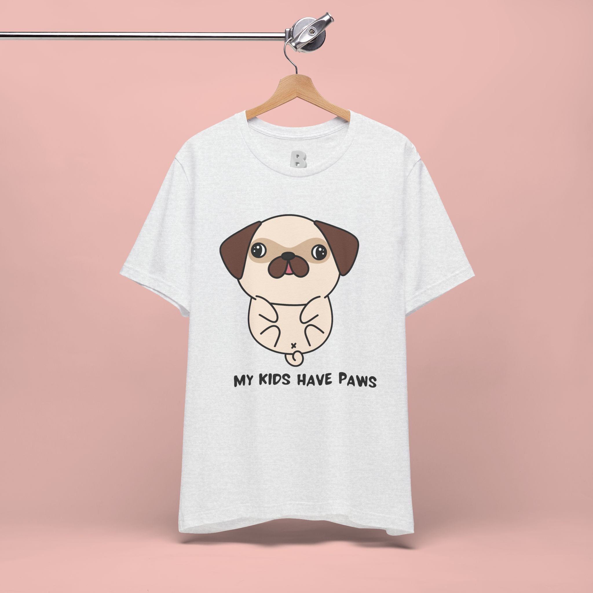 Pug 'My Kids Have Paws' T-Shirt