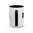 Dog Mama Accent Coffee Mug — Cute Black & White Pet Lover Gift (11/15oz)