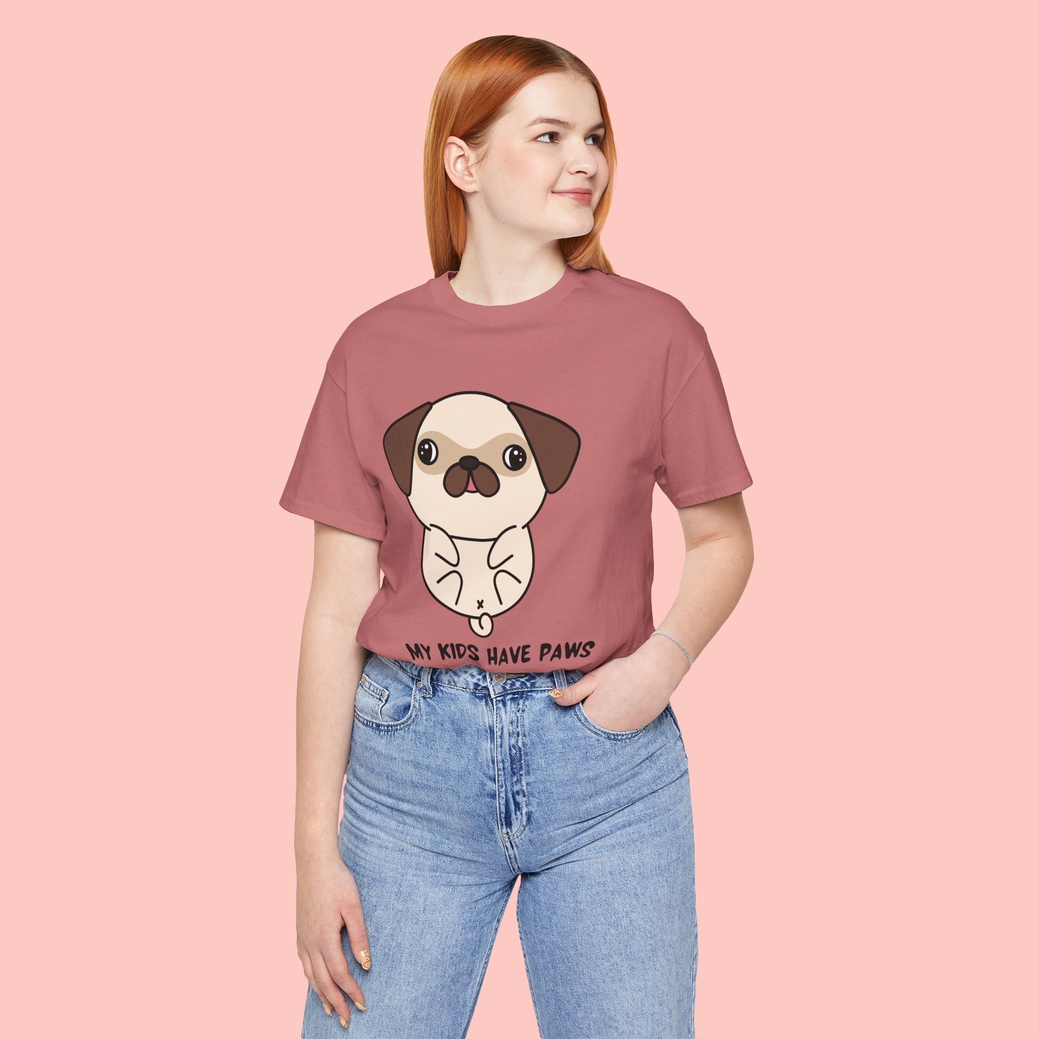Pug 'My Kids Have Paws' T-Shirt