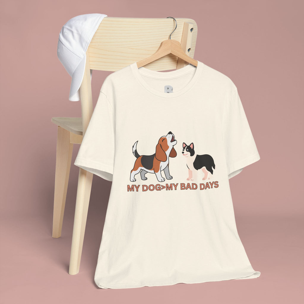 My Dog > My Bad Days T‑Shirt — Cute Beagle & Corgi Graphic Tee for Dog Lovers