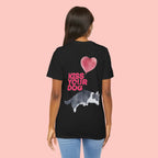 Kiss Your Dog Tee — Corgi Heart Balloon Graphic T-Shirt