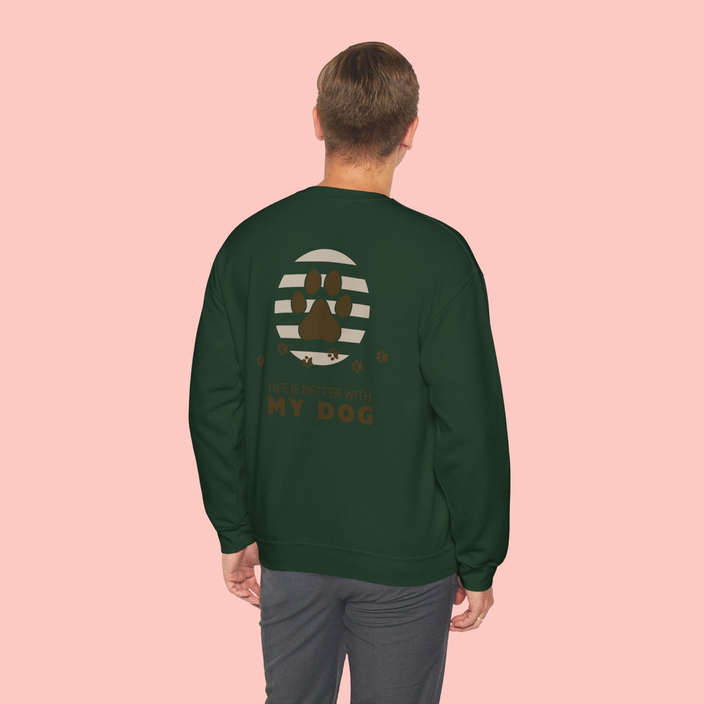 Life Is Better With My Dog Crewneck Sweatshirt