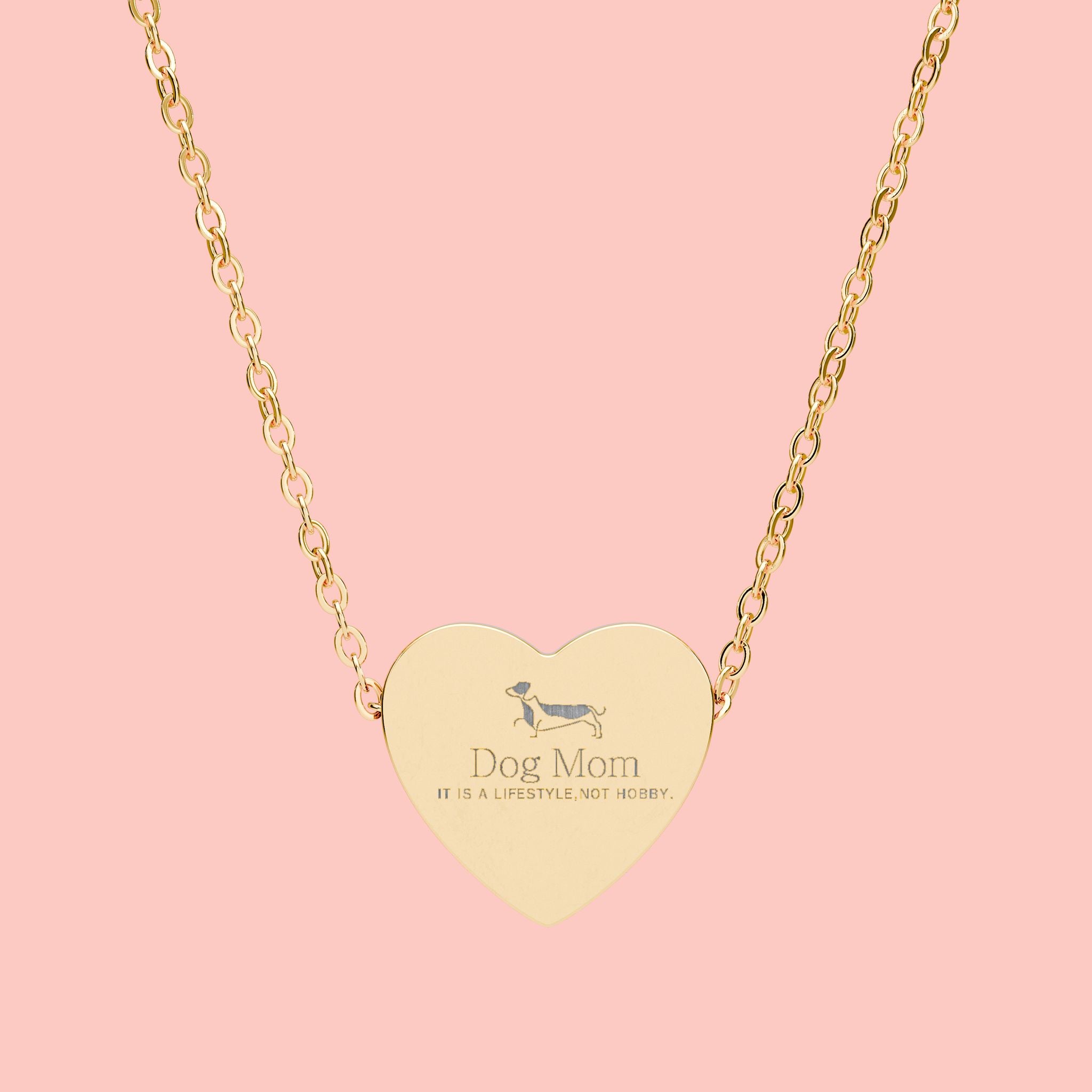 Engravable Heart Necklace — Personalized Love Pendant