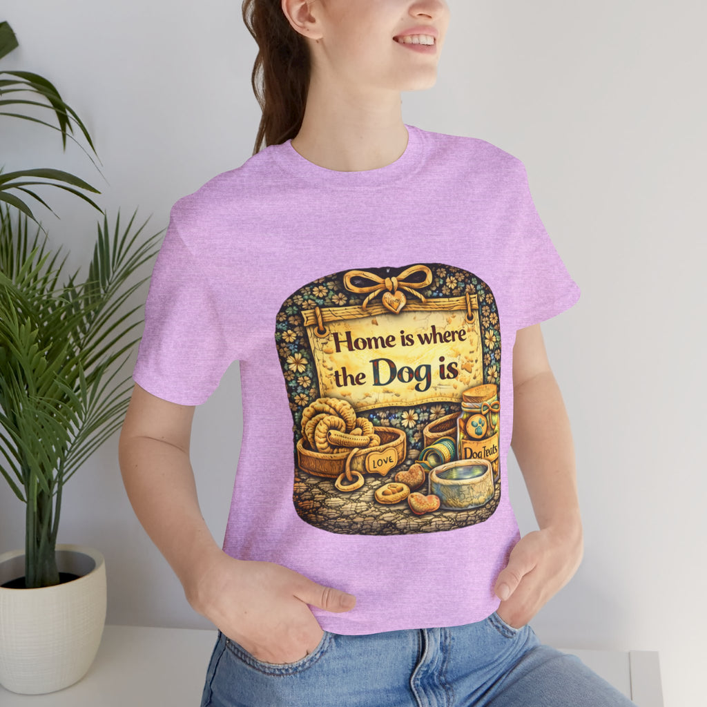 Home Is Where the Dog Is T-Shirt — Cozy Vintage Dog Lover Tee