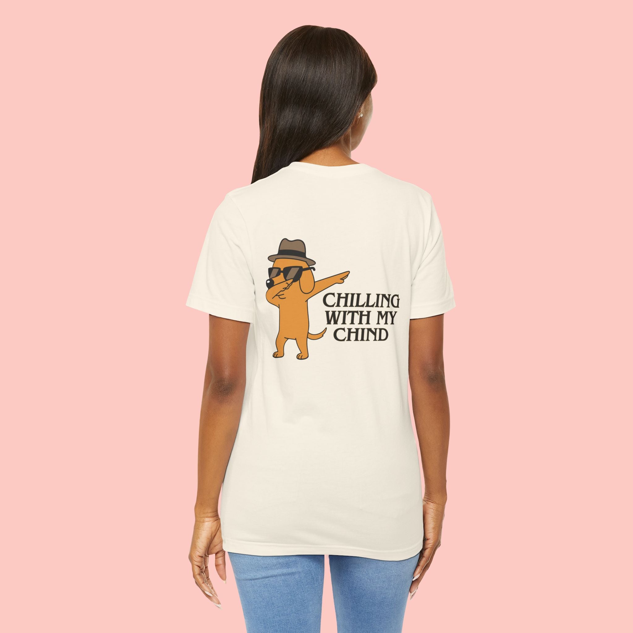 Chilling With My Chind Tee — Funny Dab Cat Graphic T-Shirt