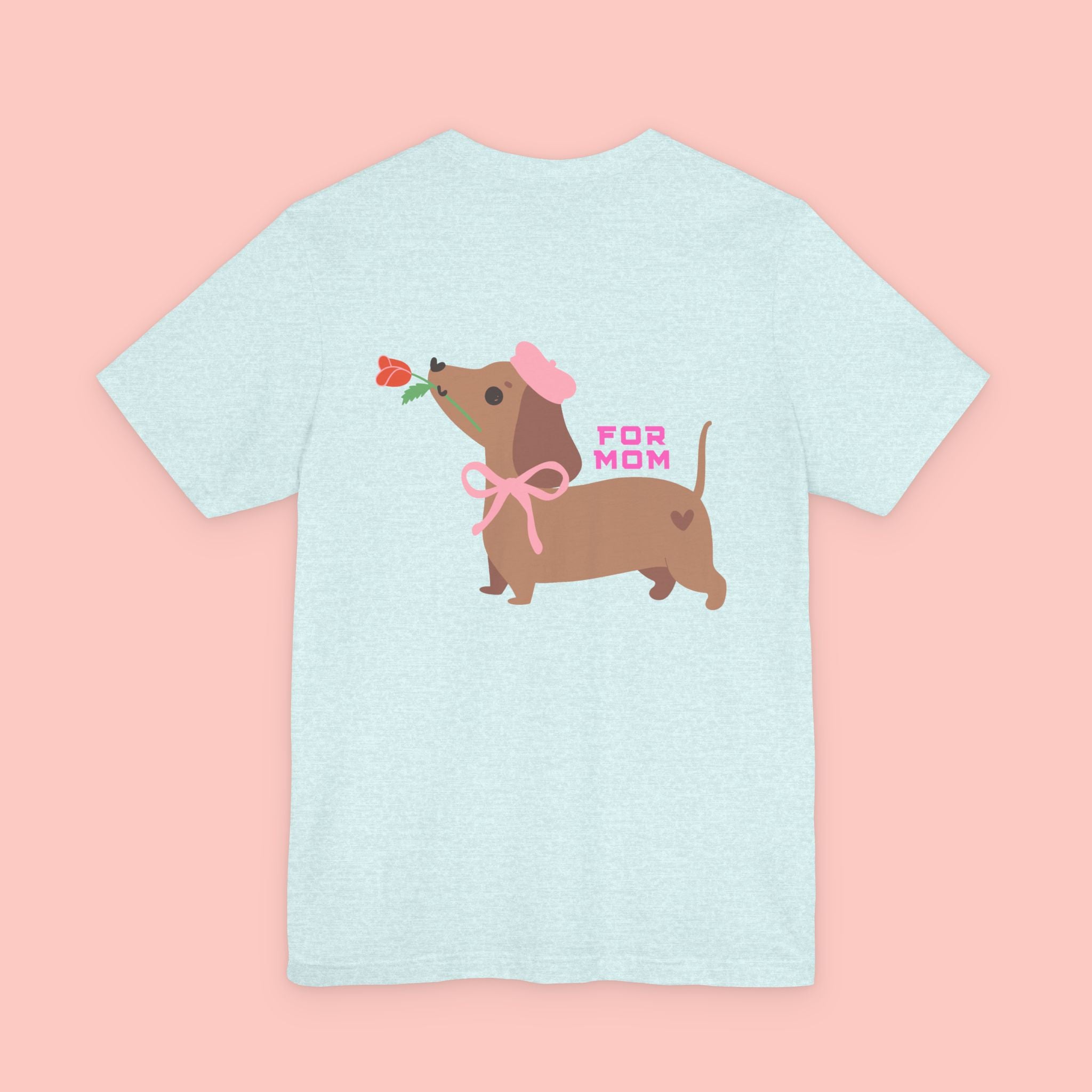 Dachshund Mother's Day Tee — 'For Mom' Cute Dog Graphic Shirt