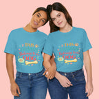 Dog Lover T-Shirt — "This Human Belongs to a Dog" Cute Paw Print Tee