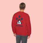 Dog Mom Crewneck Sweatshirt — Paw Print Graphic Cozy Pullover