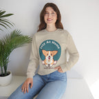 Stay At Home Dog Mom Crewneck Sweatshirt — Cute Corgi Graphic Sweatshirt