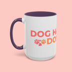 Accent Coffee Mug - "Growing Hair I Don't Care" Floral Script Coffee Mug