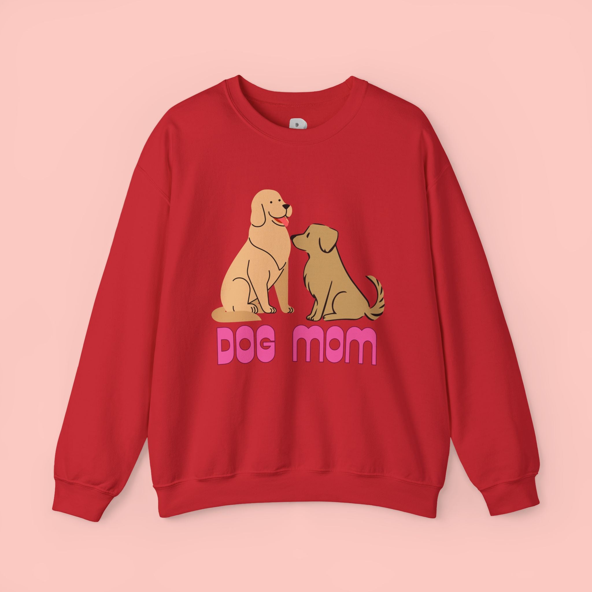 Dog Mom Sweatshirt — Cute Cartoon Dogs "Dog Mom" Crewneck