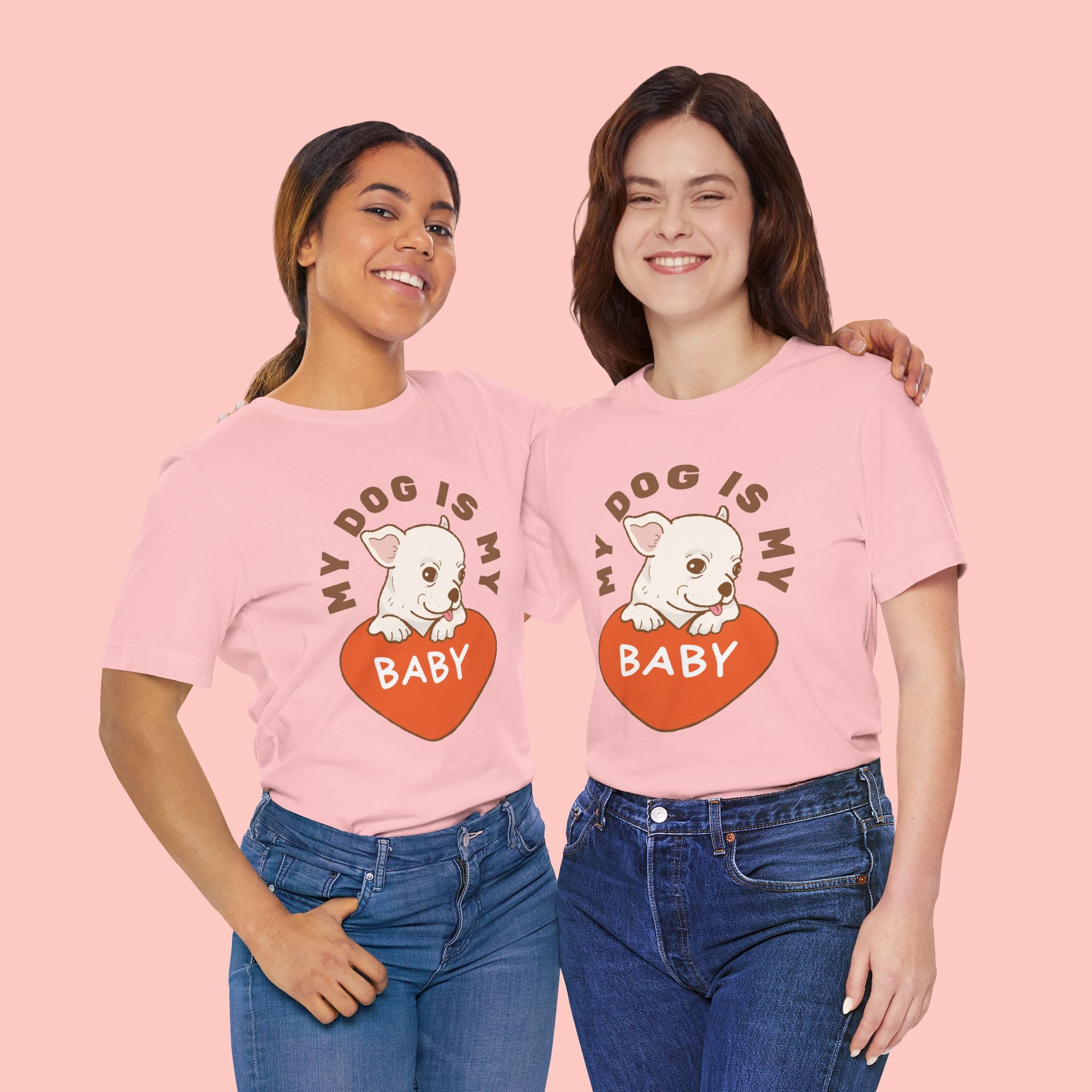 My Dog Is My Baby T-Shirt — Cute Puppy Heart Tee for Dog Lovers