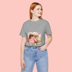 Dog Mom T-Shirt — Cute Floral Puppy Tee for Dog Lovers