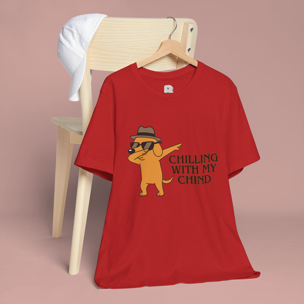 Chilling With My Chind T-Shirt — Funny Dabbing Cat Graphic Tee