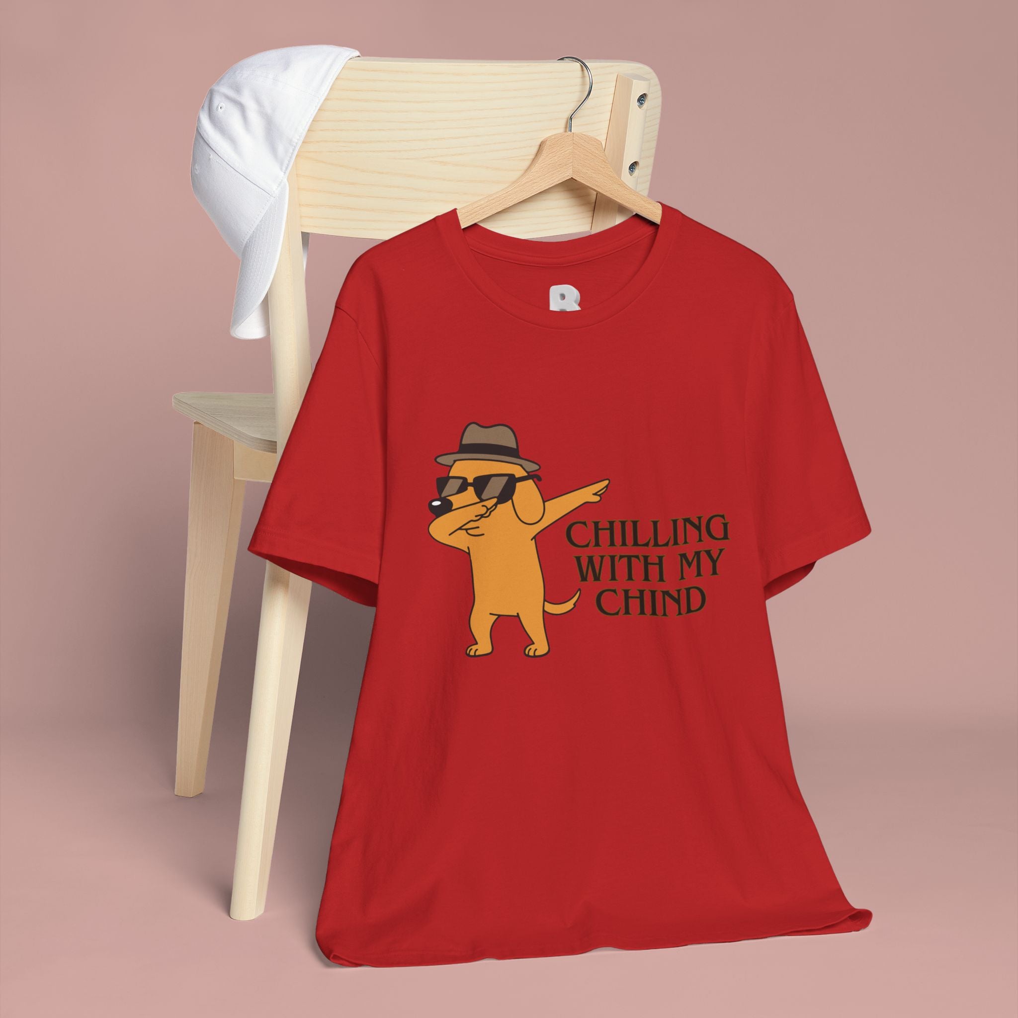 Chilling With My Chind T-Shirt — Funny Dabbing Cat Graphic Tee
