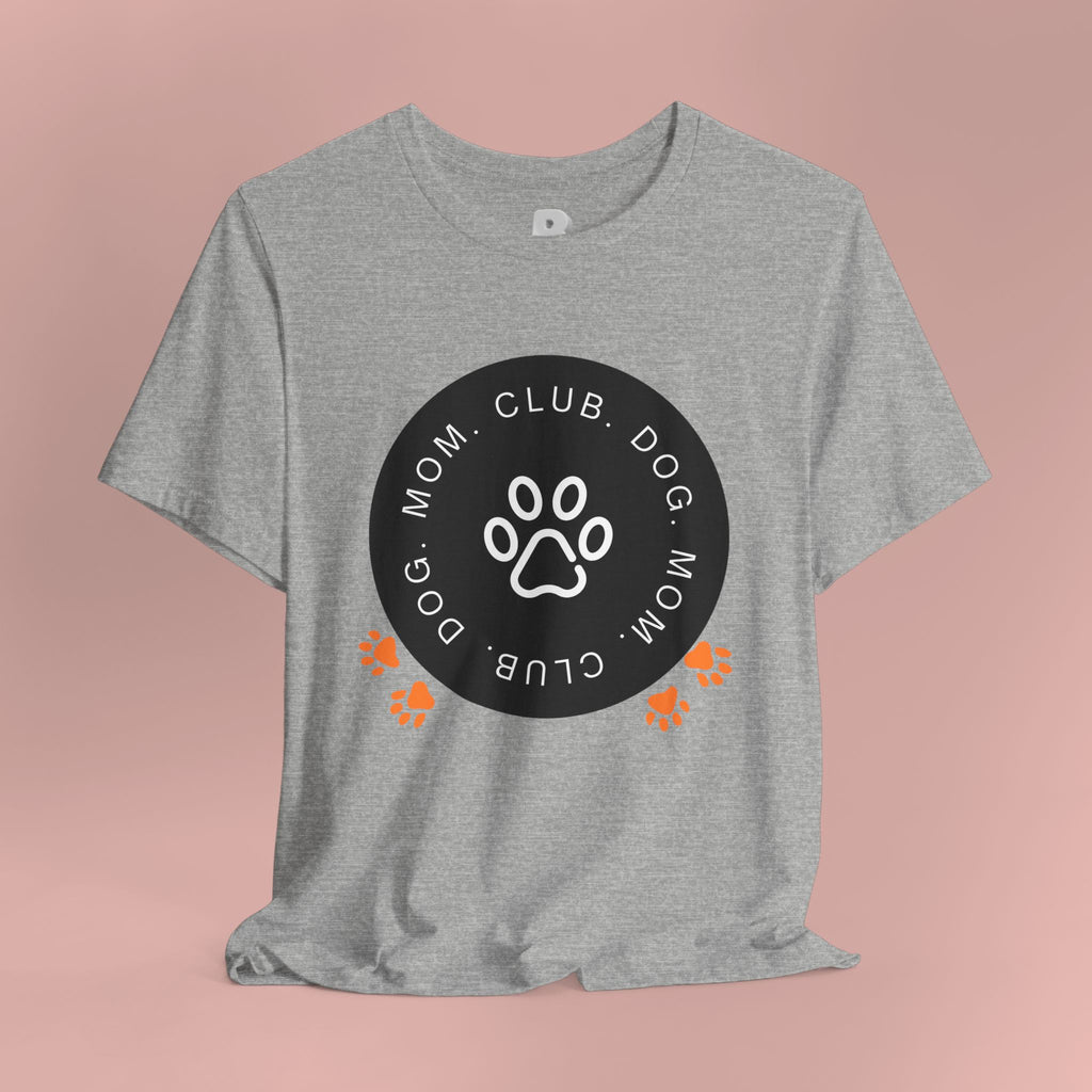 Dog Mom Club T-Shirt — Paw Print Graphic Tee for Pet Lovers