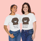 Dog Mother Wine Lover T-Shirt — Cute Cartoon Dog Graphic Tee