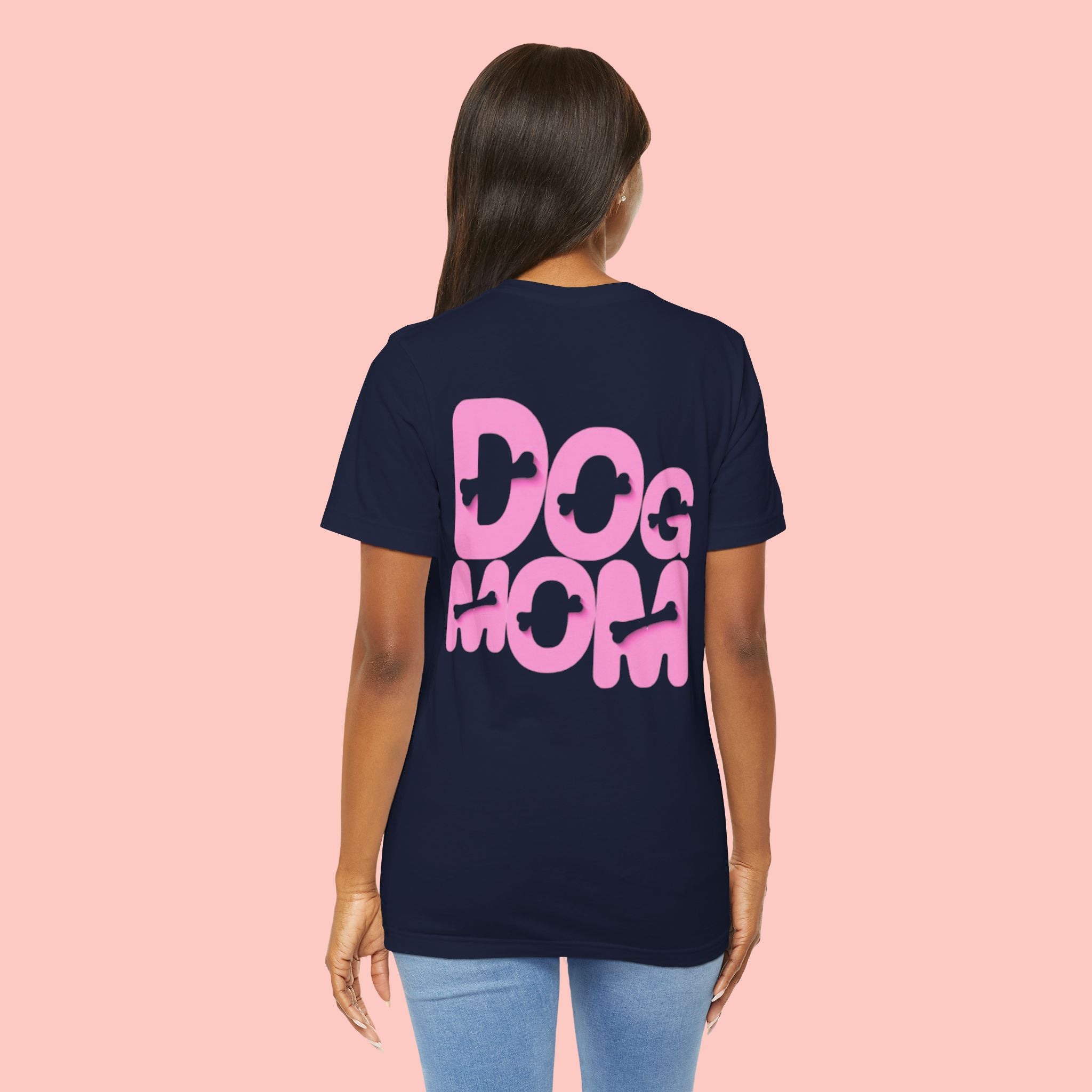 Dog Mom T-Shirt — Retro Pink Graphic Tee for Pet Lovers