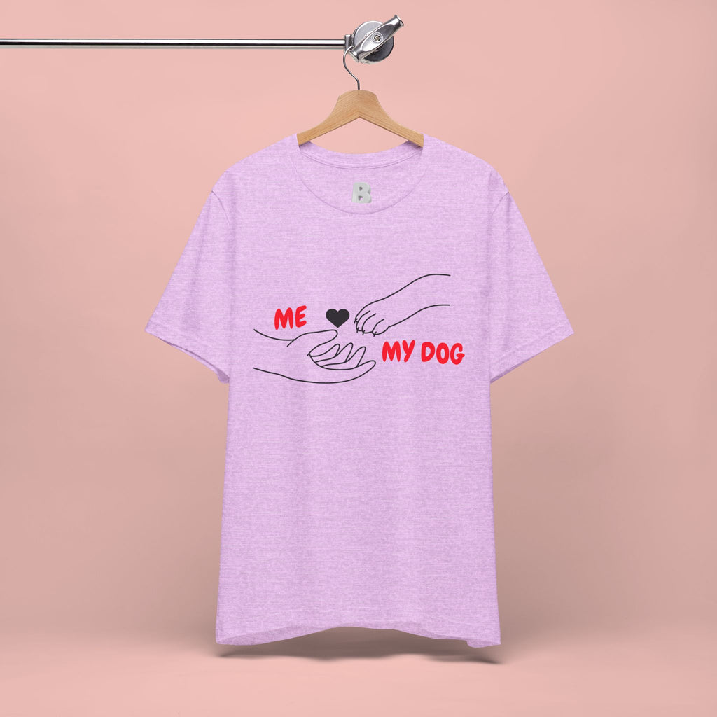 T-Shirt — "Me  My Dog" Minimalist Paw & Hand Illustration