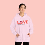 Dog Lover Hoodie — "LOVE (paw) My Dog > People" Graphic Sweatshirt