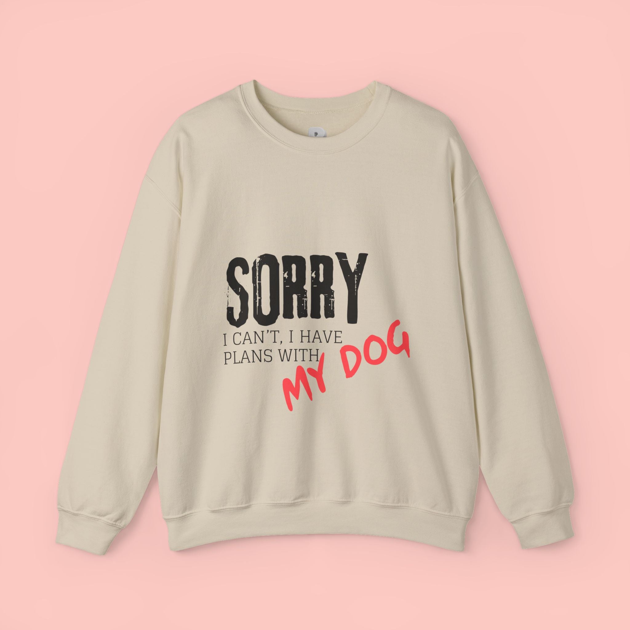 Sorry I Can't I Have Plans With My Dog Sweatshirt