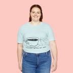 Coffee With My Dog T‑Shirt — Cute Minimalist Dog & Coffee Tee