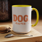 Dog Mama Coffee Mug — Cute Heart Accent Ceramic Mug (11/15 oz)