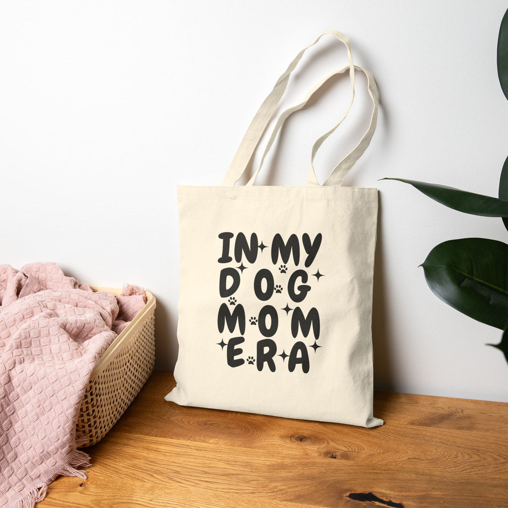 Tote Bag — "In My Dog Mom Era" Canvas Tote | Funny Pet Mom Gift
