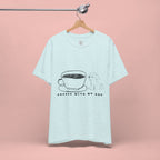 Coffee With My Dog T‑Shirt — Cute Minimalist Dog & Coffee Tee