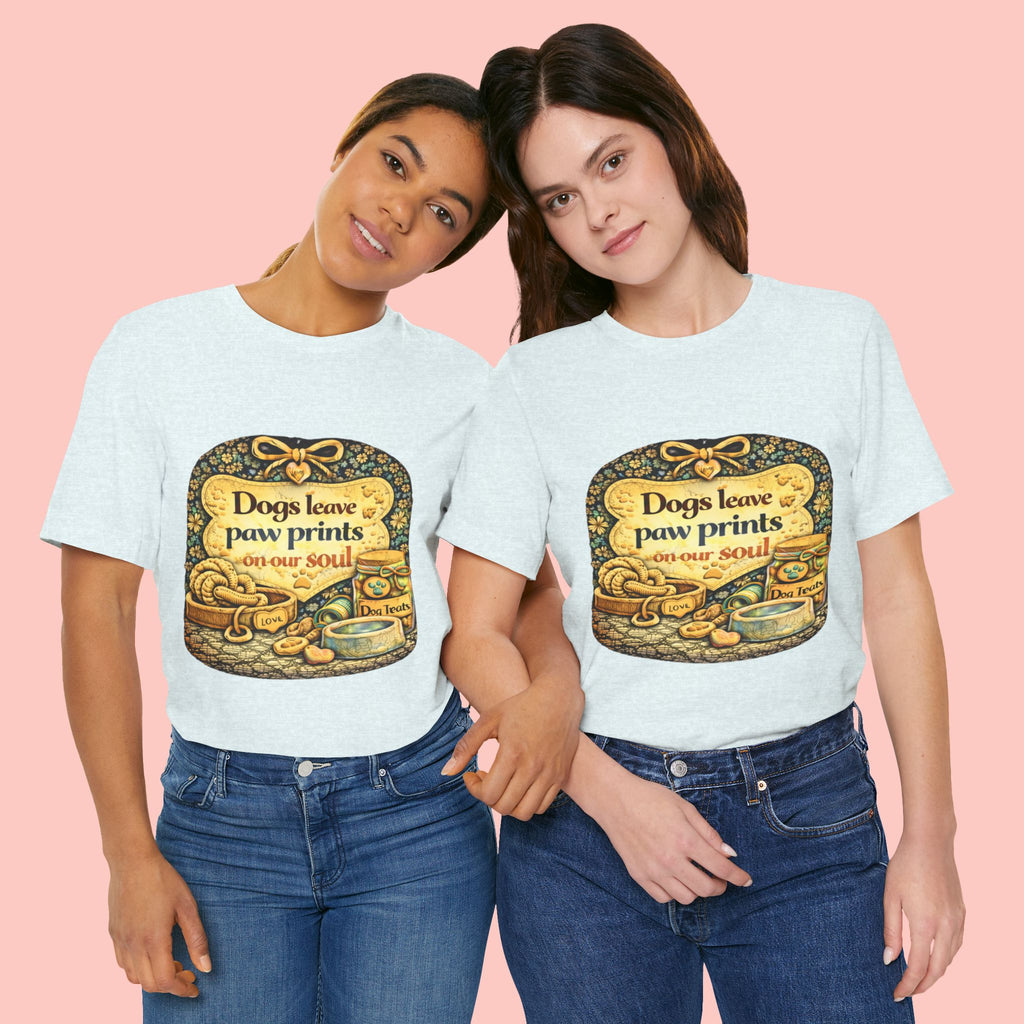 Dogs Leave Paw Prints Tee – Vintage Pet Lover T‑Shirt
