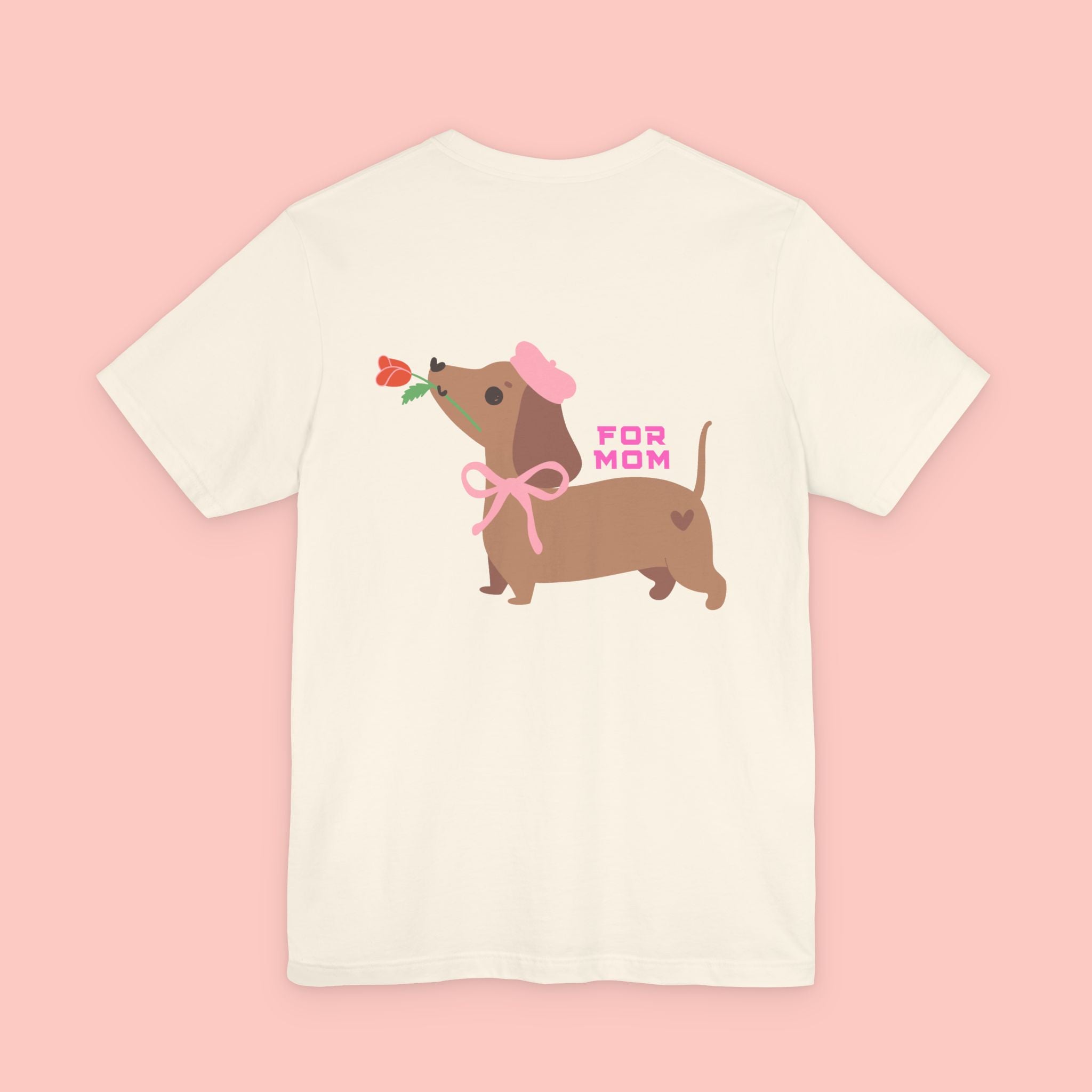 Dachshund Mother's Day Tee — 'For Mom' Cute Dog Graphic Shirt