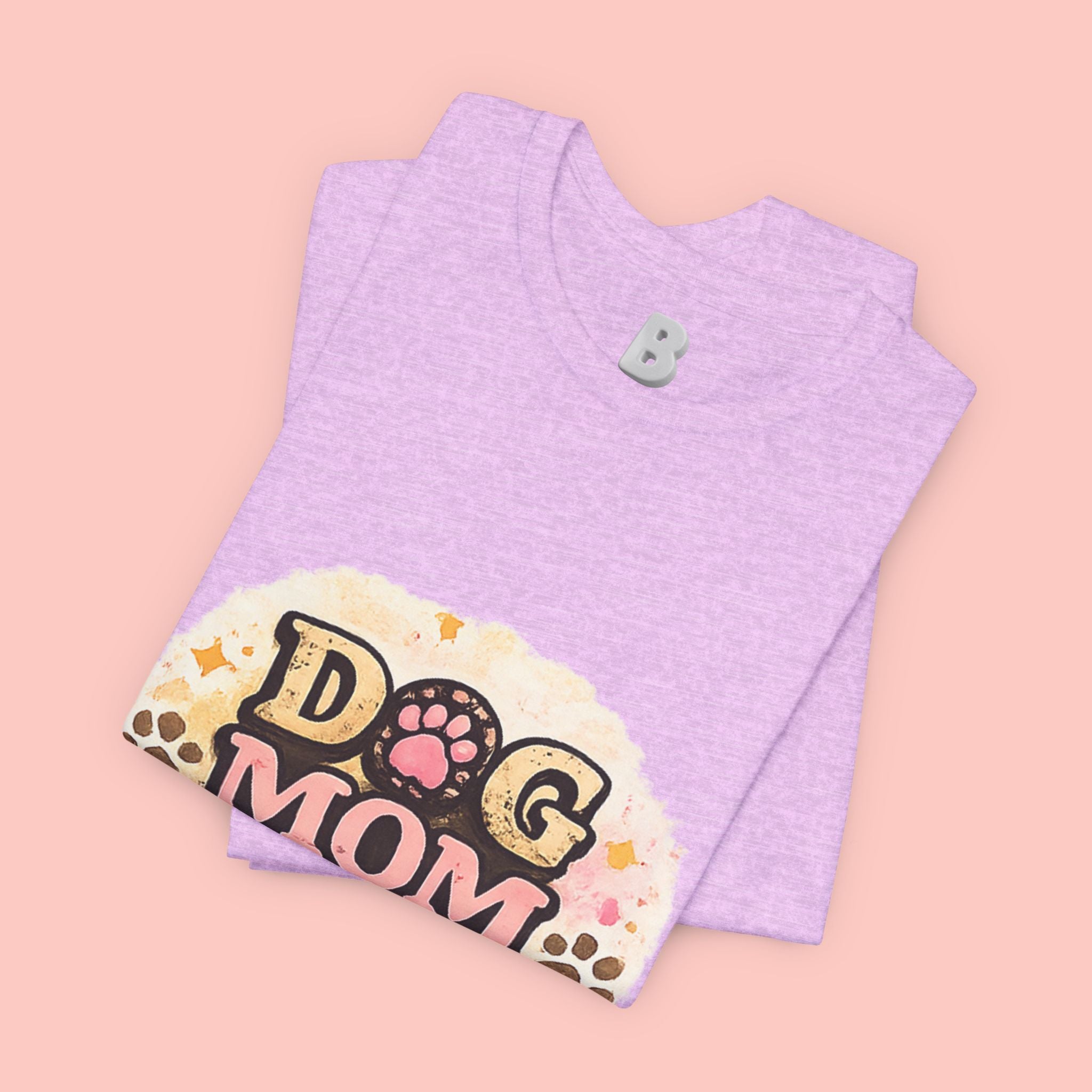 Dog Mom T-Shirt – "Loving My Dog Life" Cute Paw Print Tee for Pet Moms